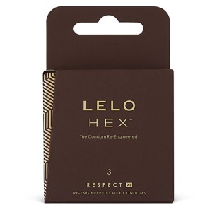 LELO HEX CONDOMS RESPECT XL 3 PACK | Pasio